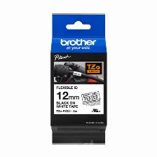 Cinta Brother Tze-fx231 Negro Sobre Blanco, 1.2 Cm, 8 M