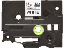Cinta Brother Tzefx231g Negro Sobre Blanco, 1.2 Cm, 8 M
