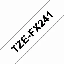 Cinta Brother Tze-fx241 Negro Sobre Blanco, 1.8 Cm, 8 M