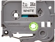 Cinta Brother Tzes221g Negro Sobre Blanco, 9 Mm, 8 M
