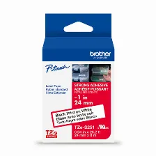 Cinta Brother Tze-s251g Negro Sobre Blanco, 2.4 Cm, 8 M