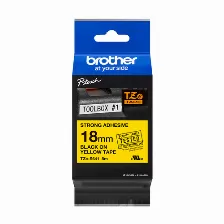 Cinta Brother Tze-s641 Negro Sobre Amarillo, 1.8 Cm, 8 M