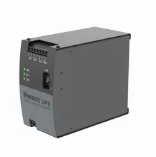No Break Panduit Riel Din / 100 W, Entrada 24 V, Negro, Gris