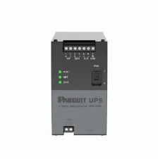 No Break Panduit Riel Din / 100 W, Entrada 24 V, Negro, Gris