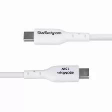Cable Usb Startech.com Usb2ac2mncwhe Usb A A Usb C, Blanco