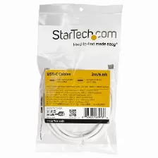 Cable Usb Startech.com Usb C A Usb C, 480 Mbit/s, Blanco