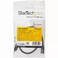Cable Usb Startech.com Usb C A Usb C, 480 Mbit/s, Negro