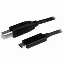 Cable Usb Startech.com Usb C A Usb B, 480 Mbit/s, Negro