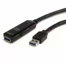 Extensor Startech.com 10 M, Usb A A Usb A, 5000 Mbit/s, Negro