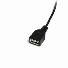Extensor Startech.com Usbmusbfm1 0.3 M, Usb A A Mini-usb B, Macho/hembra, 480 Mbit/s, Negro