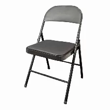 Paquete Con 6 Silla Acojinada Modamob Vc188 Plegable, 45cmx 45cmx88cm, Tubo 22mmx0.8mm, Metalica, Color Negro, 120kg