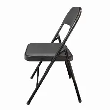 Paquete Con 6 Silla Acojinada Modamob Vc188 Plegable, 45cmx 45cmx88cm, Tubo 22mmx0.8mm, Metalica, Color Negro, 120kg