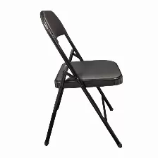 Paquete Con 6 Silla Acojinada Modamob Vc188 Plegable, 45cmx 45cmx88cm, Tubo 22mmx0.8mm, Metalica, Color Negro, 120kg