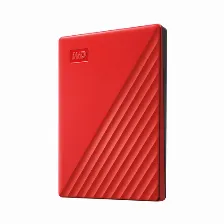 Disco Duro Externo Western Digital My Passport 2 Tb, 3.2 Gen 1 (3.1 Gen 1), Rojo