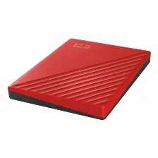 Disco Duro Externo Western Digital My Passport 2 Tb, 3.2 Gen 1 (3.1 Gen 1), Rojo