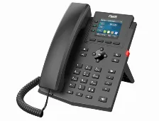 Teléfono Ip Fanvil X303p Terminal Con Conexión Por Cable, Poe, 4 Líneas, Negro