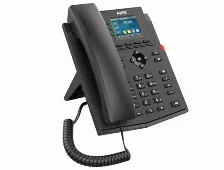Teléfono Ip Fanvil X303p Terminal Con Conexión Por Cable, Poe, 4 Líneas, Negro