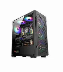 Gabinete Xzeal Xz135, Ventana Templada, 3x Ventiladores Rgb, Atx, Media Torre, Sin Fuente, Negro