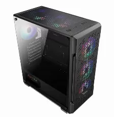 Gabinete Xzeal Xz135, Ventana Templada, 3x Ventiladores Rgb, Atx, Media Torre, Sin Fuente, Negro