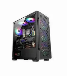 Gabinete Xzeal Xz135, Ventana Templada, 3x Ventiladores Rgb, Atx, Media Torre, Sin Fuente, Negro