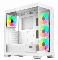 Gabinete Xzeal Xz-140, Vent. 4x120mm Argb, Midi-tower, Atx/micro-atx/mini-itx, Usb 2.0/3.0, Blanco Open Box