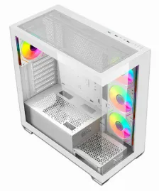 Gabinete Xzeal Xz-140, Vent. 4x120mm Argb, Midi-tower, Atx/micro-atx/mini-itx, Usb 2.0/3.0, Blanco Open Box