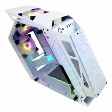 Gabinete Xzeal Ir02, Midi-tower, M-atx/m-itx, 4 Vent Argb, Cristal Templado, Blanco