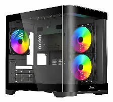 Gabinete Gamer Xzeal Xzc1, Mini-tower, Micro-atx/mini-itx, 3xventiladores, Panel Curvo, Negro