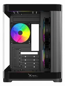 Gabinete Gamer Xzeal Xzc1, Mini-tower, Micro-atx/mini-itx, 3xventiladores, Panel Curvo, Negro