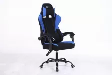 Silla Gamer Deportiva Xzeal Xz20 Ergonomica, Reclinable, Piston C3, Acero, Soporte Lumbar Azul/negro