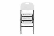 Silla Modamob Modelo Forza, Plegable 57cm Largo, 48cm Ancho, 88cm Altura, Diametro Tubo 25mm. Calibre 18, Soporta 140 Kg, Color Blanco