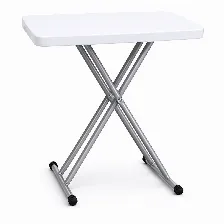 Mesa Modamob Plegable Con Ajuste De Altura: Base De La Mesa 76cmx50cm. 3 Niveles De Altura: 70.5cm, 61cm, 46.5cm
