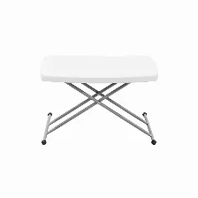 Mesa Modamob Plegable Con Ajuste De Altura: Base De La Mesa 76cmx50cm. 3 Niveles De Altura: 70.5cm, 61cm, 46.5cm